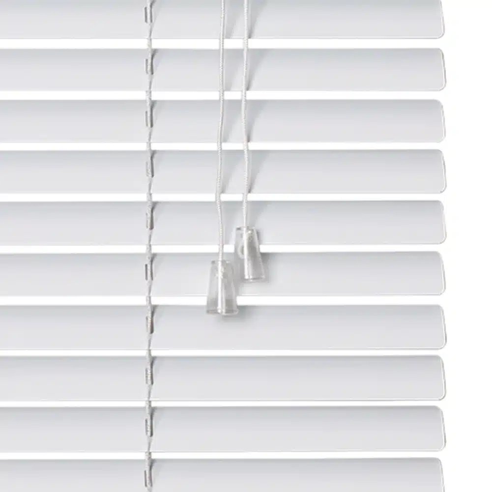 25mm Aluminium Venetian Blind - White - Image 2