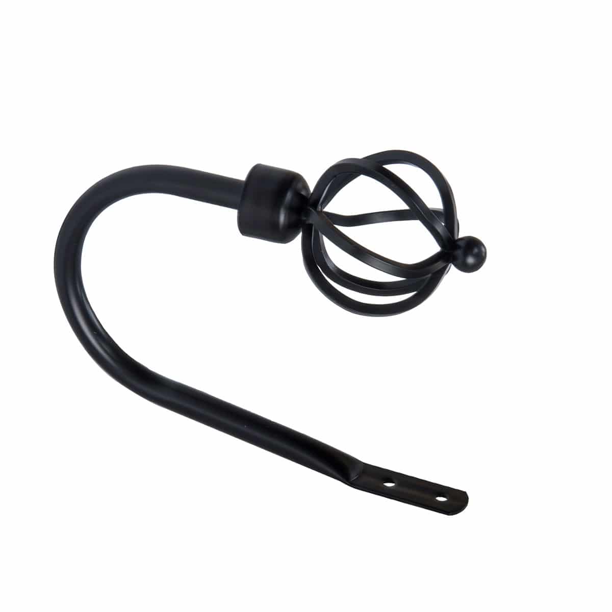 28mm Gypsy Basket Curtain Holdbacks - Black