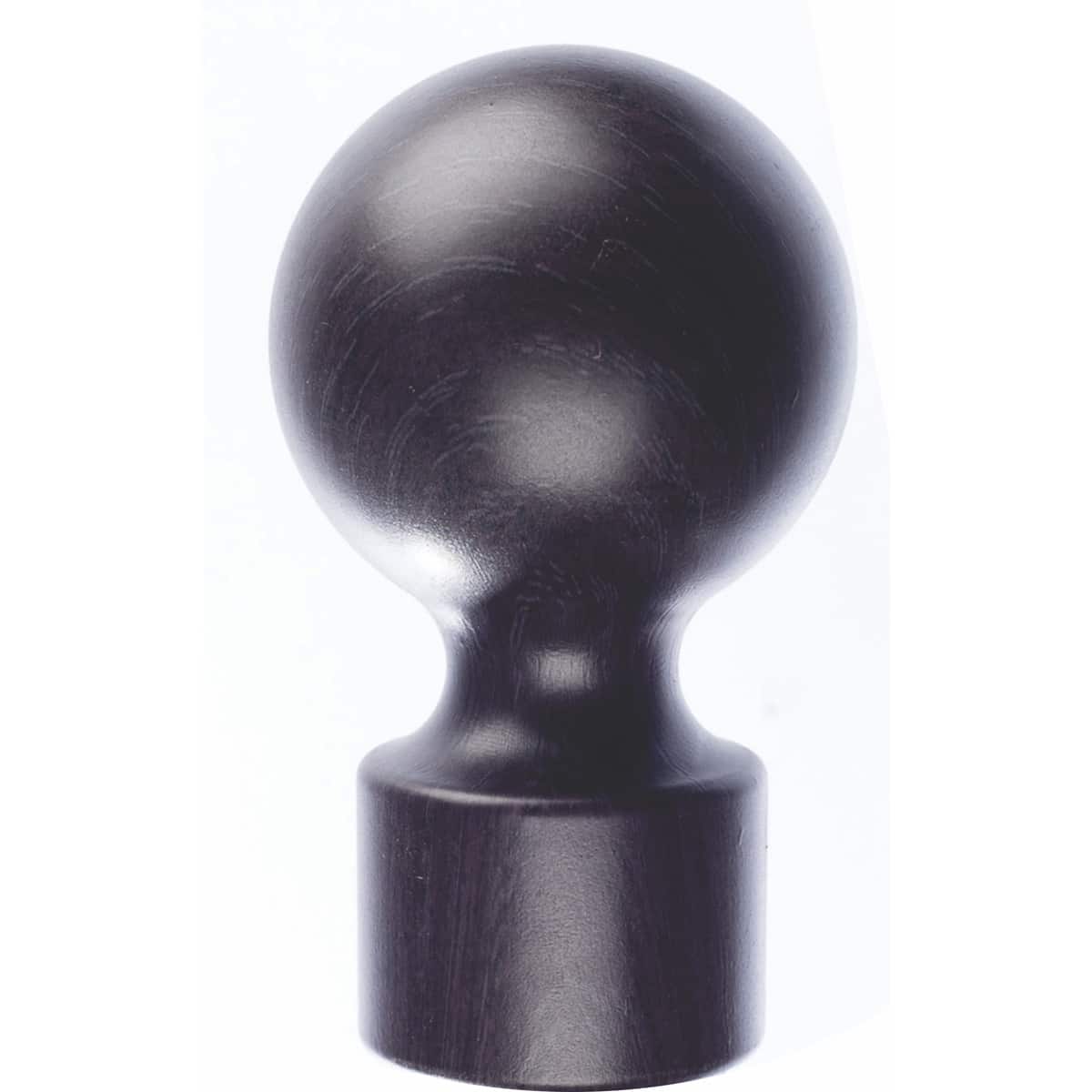 34mm Designer Ball Finials-Auburn 1 34mm Designer Ball Finials-Auburn