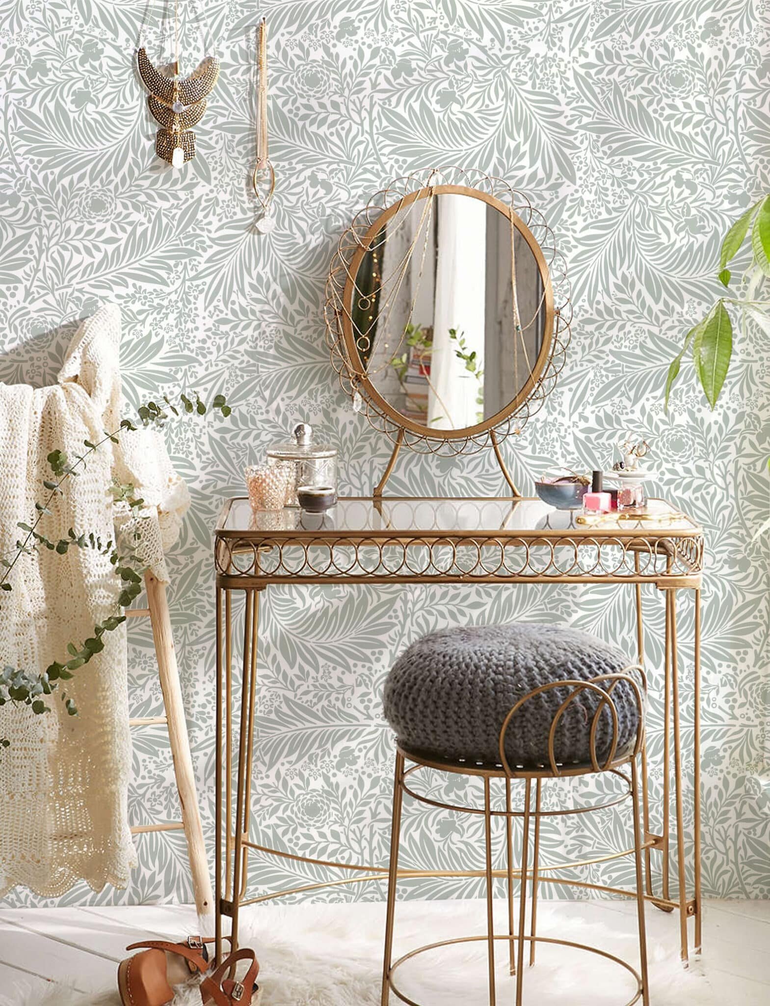 Wallpaper - Morris - Duck Egg Green - Image 2