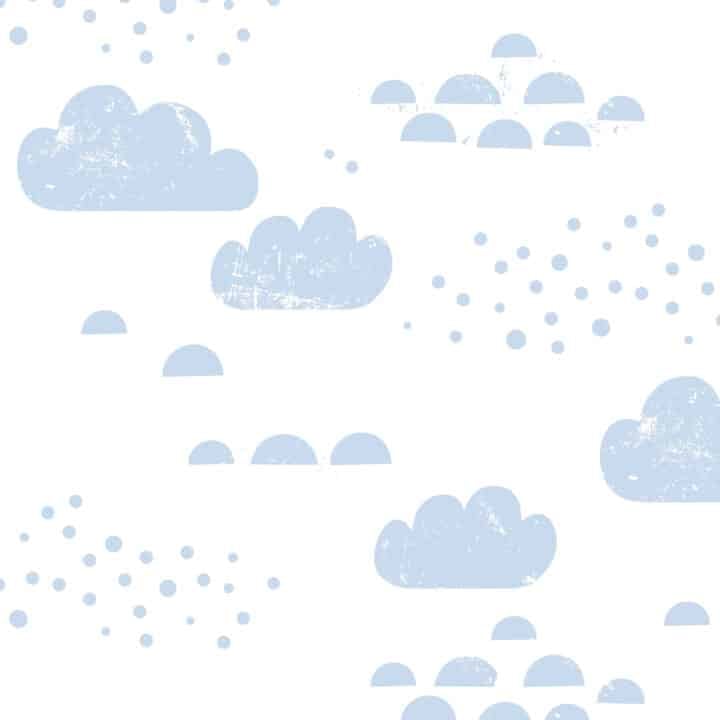 Kids Wallpaper - Cloudy Sky - Blue