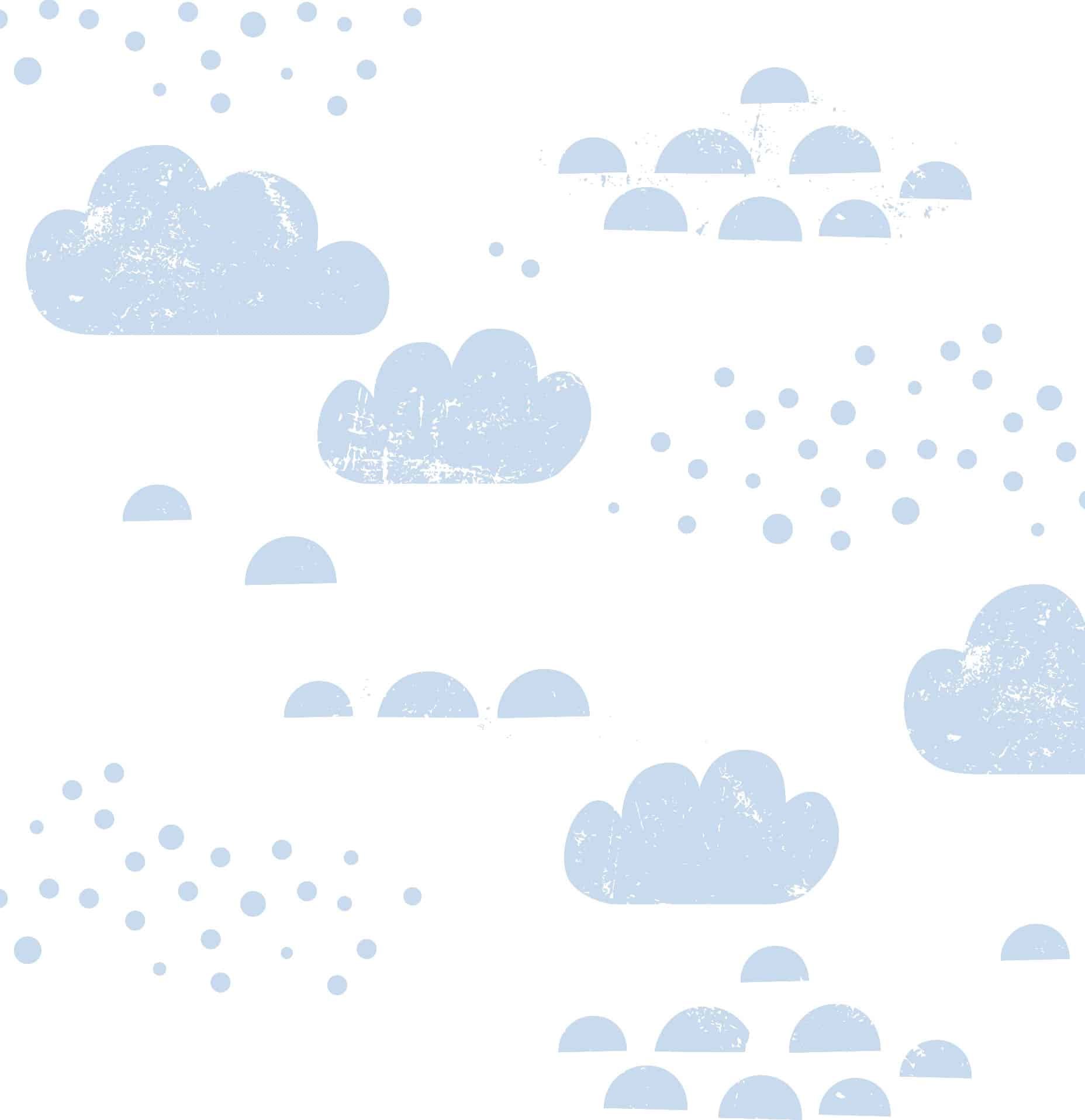 Kids Wallpaper - Cloudy Sky - Blue