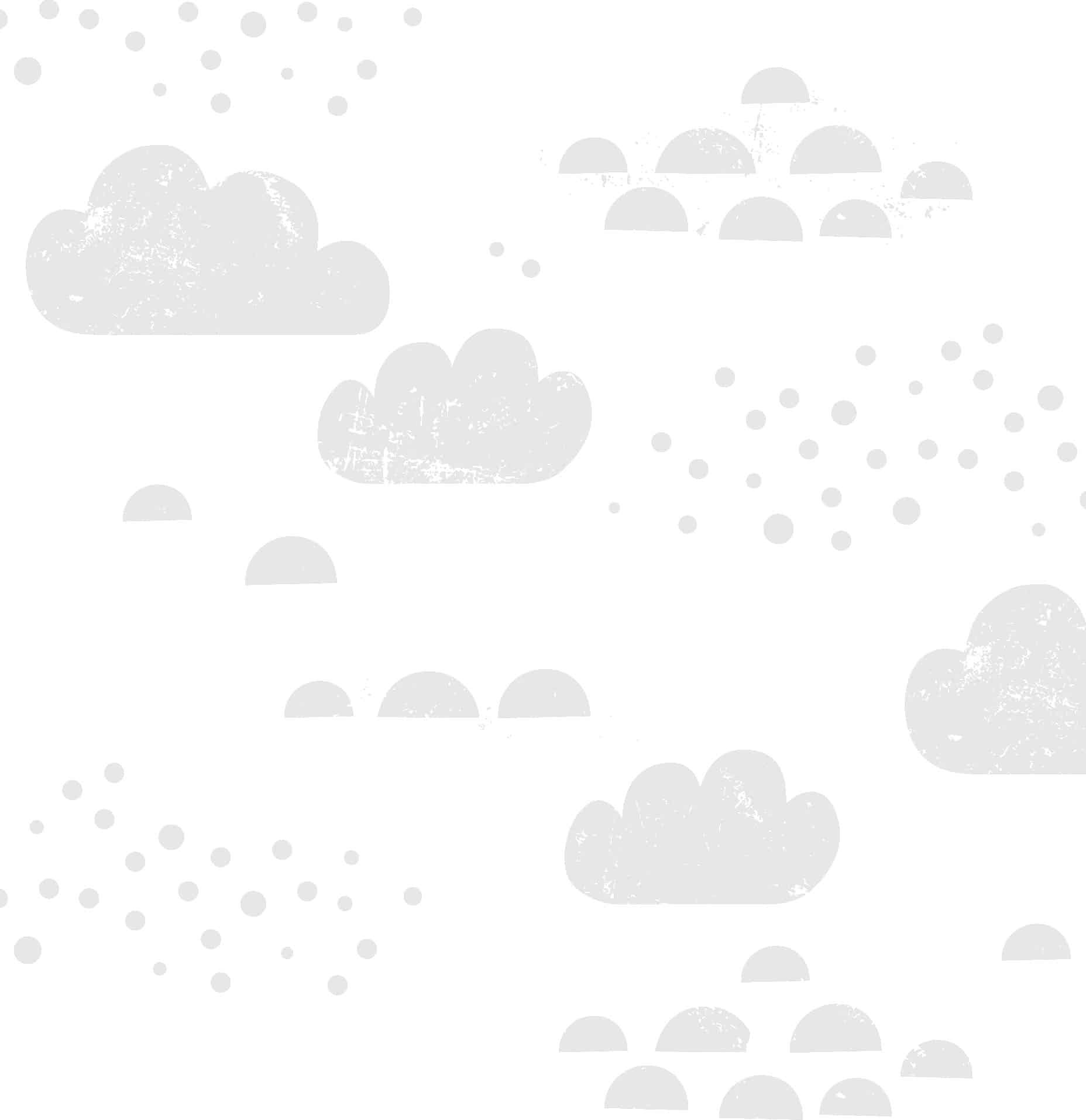 Kids Wallpaper - Cloudy Sky - Grey 1 Kids Wallpaper - Cloudy Sky - Grey