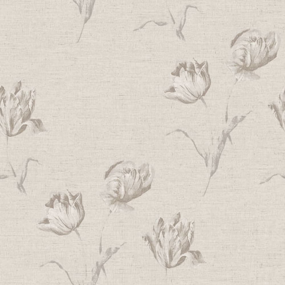 Wallpaper - Tulip Linen - Grey