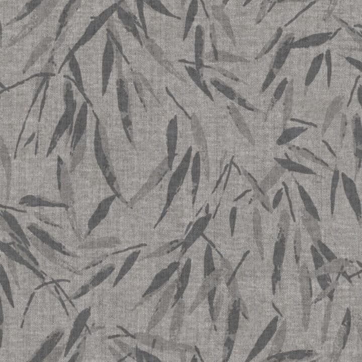 Wallpaper - Brushstroke Leaves - Grey