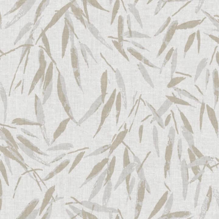 Wallpaper - Brushstroke Leaves - Taupe