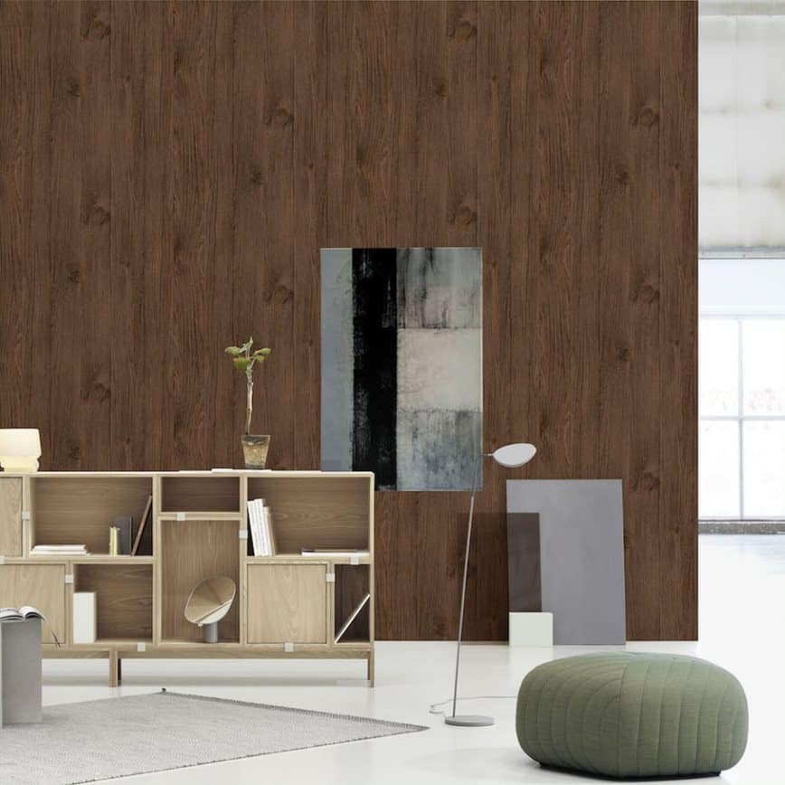 Wallpaper - Weathered Board - Brown - Image 2