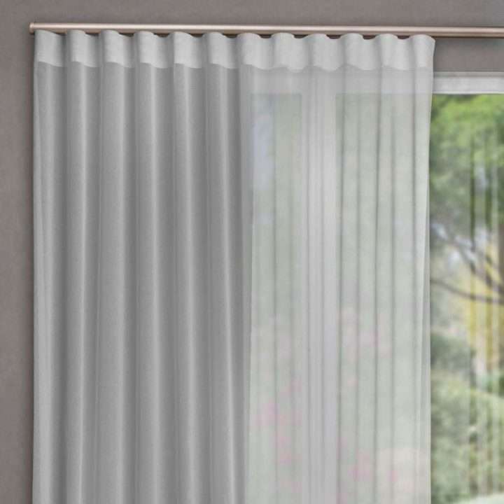 Blinds, Curtains, and Curtain Tracks for You 73 Aerial Unlined White Wave Tape Curtain a