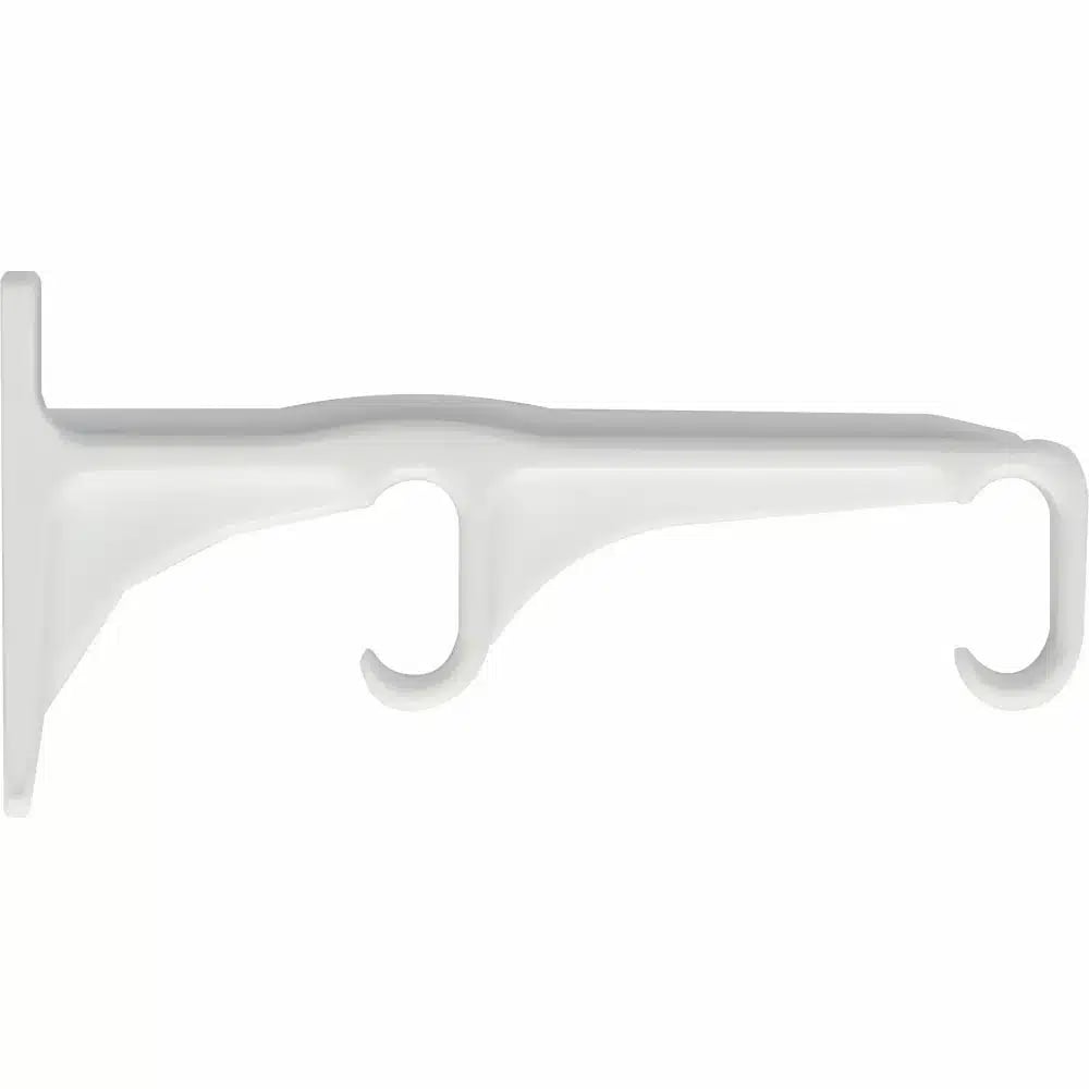 C-track Double Plastic Brackets - White