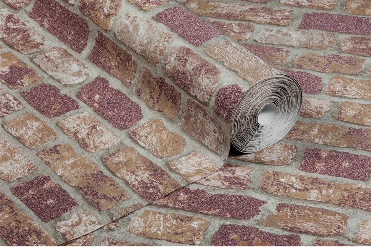 Wallpaper - Abbey Road Brick - Red - Image 3