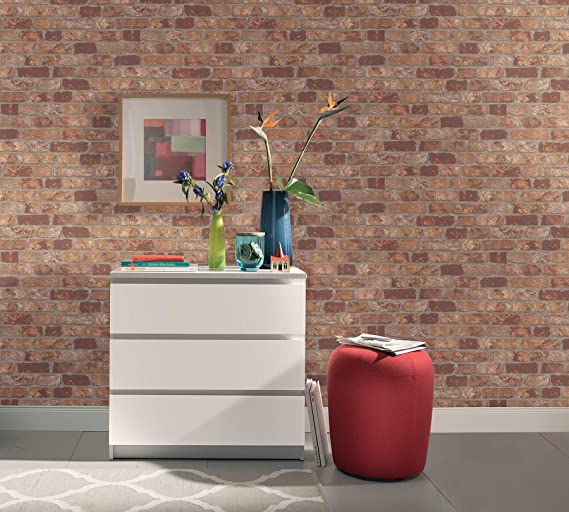 Wallpaper - Abbey Road Brick - Red - Image 2