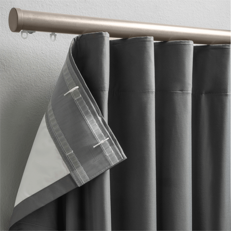 STUART GRAHAM READY MADE WAVE BLOCK OUT CURTAIN-SOLARINE