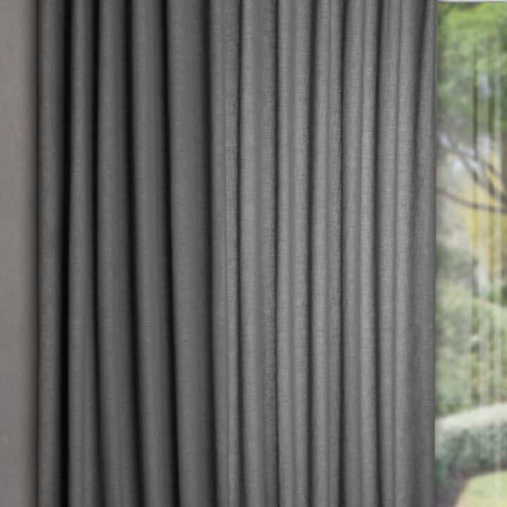 Willow Sterling Wave Tape Curtain