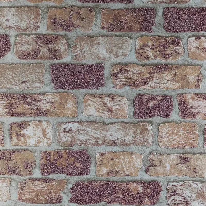 Wallpaper - Abbey Road Brick - Red