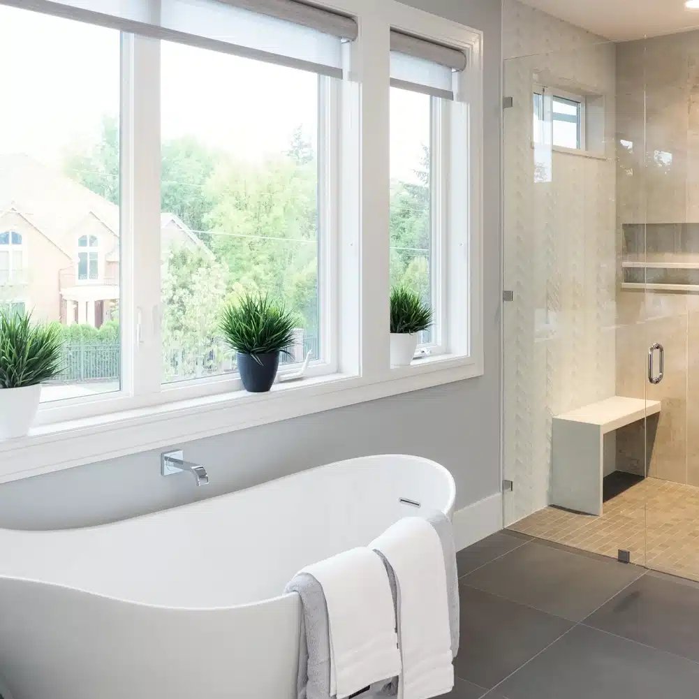 Sheer Fabric Roller Blind - Grey - Image 3