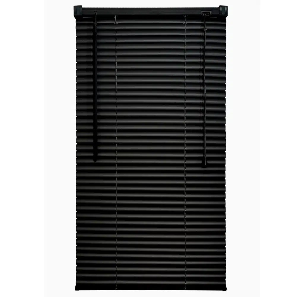25mm PVC Venetian Blind - Black 1 25mm PVC Venetian Blind - Black