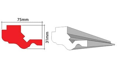LED Ready Ceiling Trim 01 XPS - 4m Pack (2 x 2m lengths) 2 LED Ready Ceiling Trim 01 XPS - 4m Pack (2 x 2m lengths) - Image 2