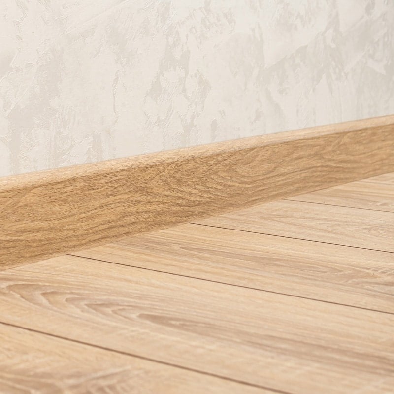 Modular PVC Skirting - 100mm x 2400mm - Daytona Light Oak