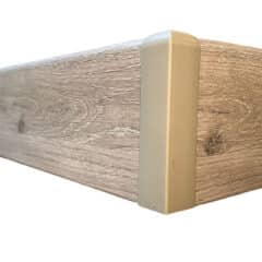 External Corner PVC Skirting Joiner - Daytona Light Oak