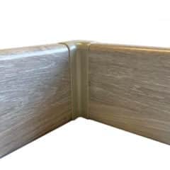 Internal Corner PVC Skirting Joiner - Daytona Light Oak