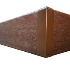 External Corner PVC Skirting Joiner - Oxford Oak