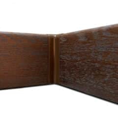 Internal Corner PVC Skirting Joiner - Oxford Oak