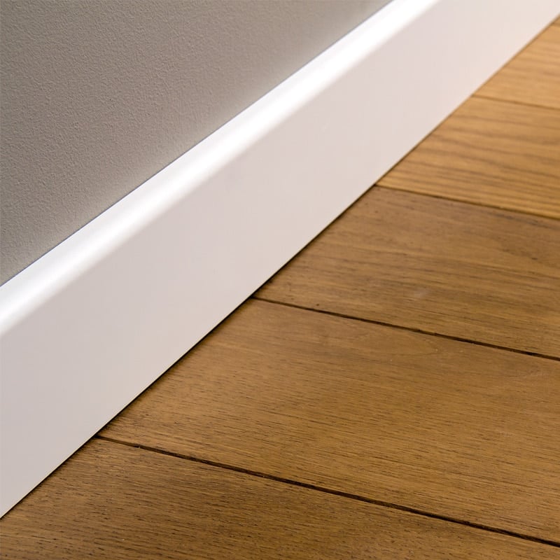 Modular PVC Skirting - 100mm x 2400mm - White