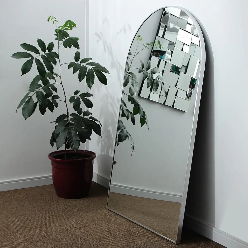 Domed Framed Aluminium Mirror - 1000mm x 1800mm