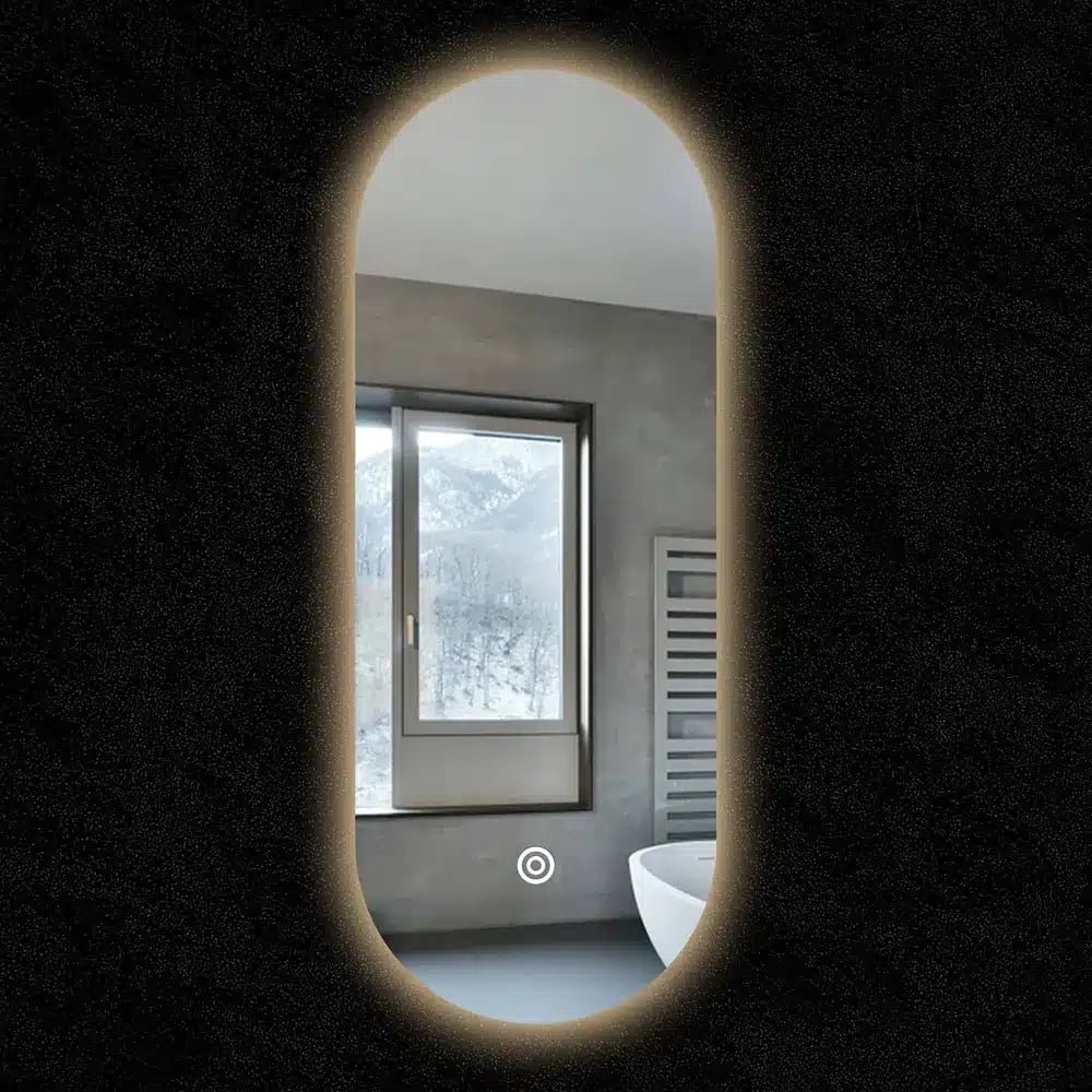 Pill LED Mirror - 500mm x 1000mm