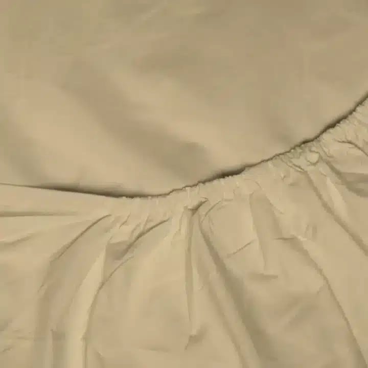 Taupe Percale Fitted Sheet - 100% Cotton