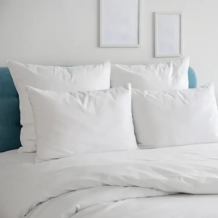 Percale Plain White Duvet Cover - 100% cotton