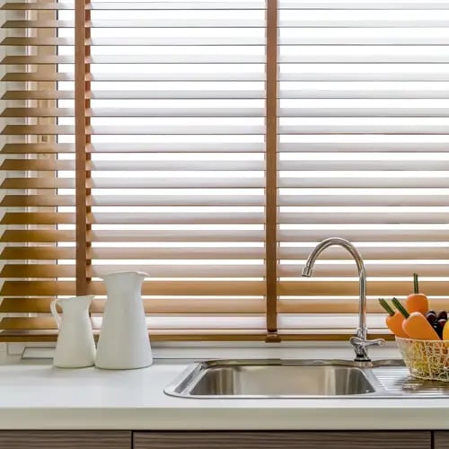 Custom Made Blinds 4 Finishing Touches - Custom Made Blinds - 50mm Plass Wood Venetian Blinds