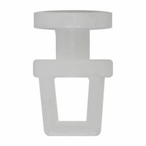 CURTAIN TRACK ACCESSORY-FAMILY NYLON SLIDERS-WHITE