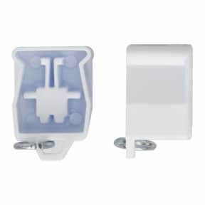 CURTAIN TRACK ACCESSORY-RACER END CAPS-WHITE