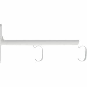 C-track Double Metal Brackets - White