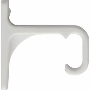 C-track Single Plastic Brackets - White