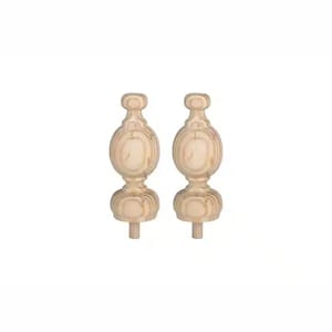 34mm Classic Finials Natural