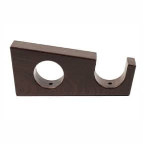 34mm Designer Curtain Pole Double Brackets - Auburn