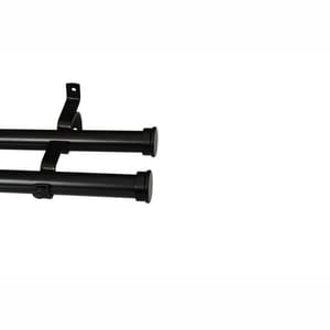 CURTAIN POLE-28MM GYPSEY DOUBLE POLE SET-END CAP