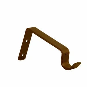 22mm Chariot Curtain Pole Single Wall Brackets - Copper
