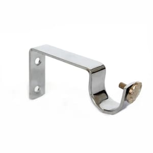 SINGLE CURTAIN ROD BRACKETS-28MM CHROME