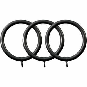 32mm Elements Curtain Rings 50mm Black