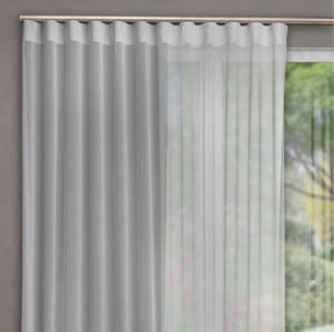 Aerial Unlined White Wave Tape Curtain a