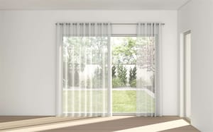 STUART GRAHAM READY MADE SHEER TEXTURED EYELET CURTAINS-WILLOW