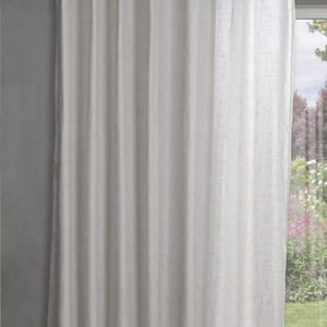 STUART GRAHAM READY MADE SHEER LINEN TEXTURED EYELET CURTAINS-SYMPHONY