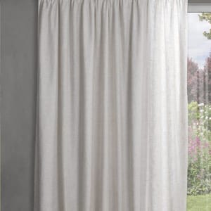STUART GRAHAM READY MADE TEXTURED LINEN TAPED CURTAINS-SYMPHONY