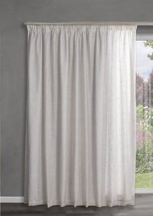STUART GRAHAM READY MADE TEXTURED LINEN TAPED CURTAINS-SYMPHONY