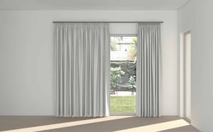 STUART GRAHAM READY MADE SHEER TEXTURED TAPED CURTAINS-WHIMSICAL