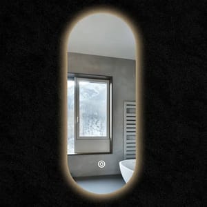 Pill LED Mirror - 500mm x 1000mm