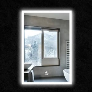 Portrait Rectangle LED Mirror - 500mm x 700mm